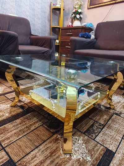 table drawing room Brand new important ha tempered glass