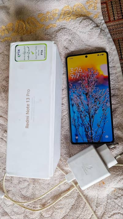 Redmi note 13 pro (8gb)+(256gb)+(5000mah battery) (67wat)