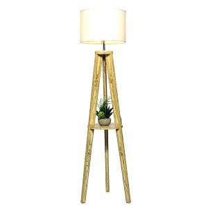 tripod floor lamp modern living room light 3 leg wooden lump