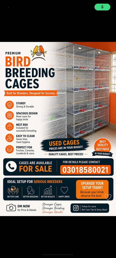 Premium Birds Breeding Cages