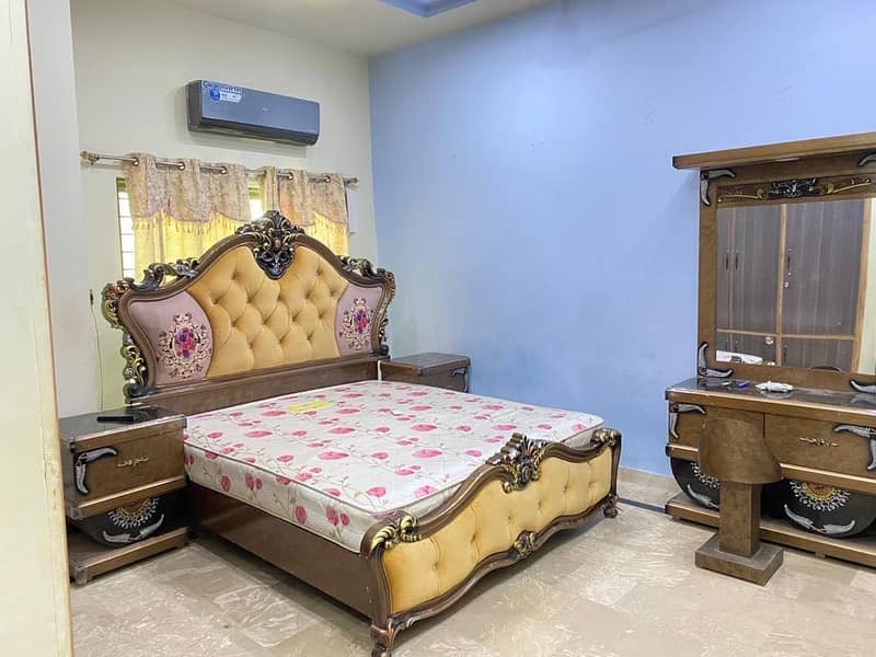 Bed with side table dressing table 1