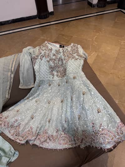 Aisha Imran formal wedding dress