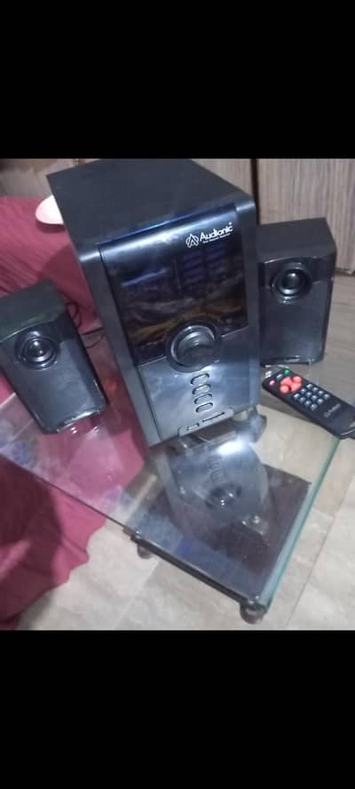 Audionic 2.1 Channel Woofer Speakers with Remote - Excellent Condition