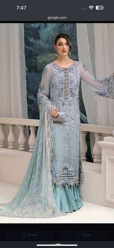 Maria b formal chiffon dress