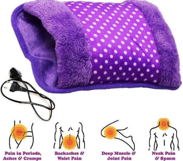 Electric Heating Pad - Heat Pouch Hot Water Bottle Bag - Back Pain Relief - Knee Pain Relief - Neck Pain Relief