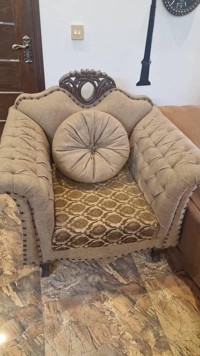7 Seater Sofa Set (10/10 Condition) - Urgent Sale
