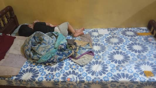single bed with new master metres