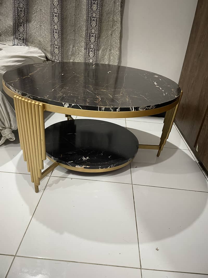 Black marble table 3