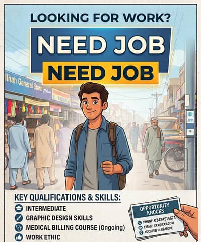I NEED A JOB NEAR SABZAZAR