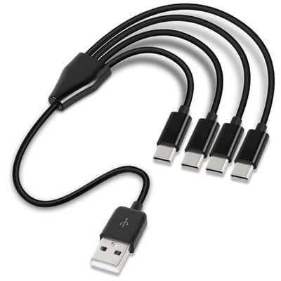 50cm USB type Charging Cable for 4 Phones