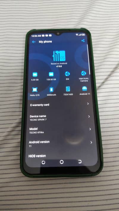 Tecno Spark 6 pta approved 6gb 128gb