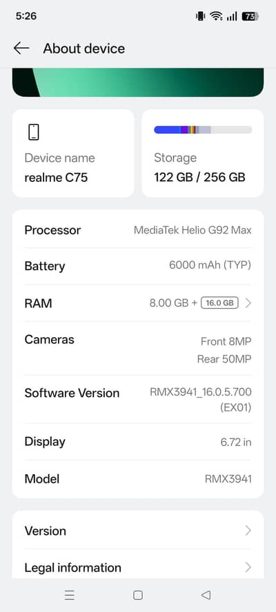 Realme C75
