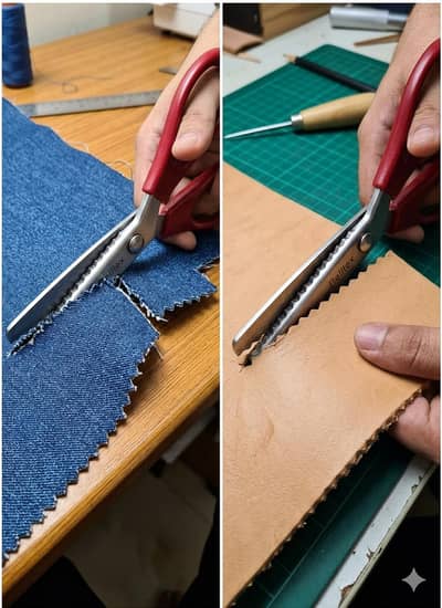 Zig-Zag cut scissor for design cutting