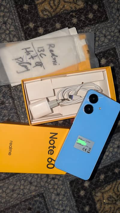Realme Note 60 official PTI approve ram 4+8 GB 64. . 03182949604