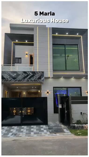 Brand New 5 Marla Park Facing House for Sale in Crystal Block, Park View City Lahore