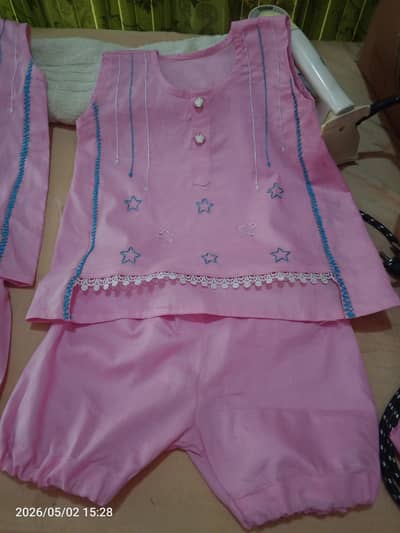 Hand made imbroidery dress for 1 year baby girl, ready on order