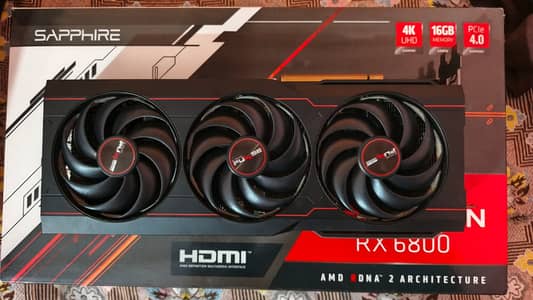 Sapphire AMD RX 6800 16GB | Complete Box & Invoice | Mint Cond