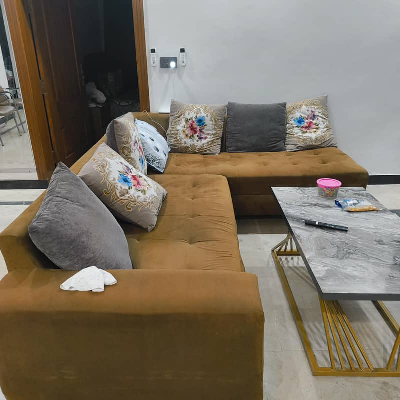 L shape 5 seater sofa 2