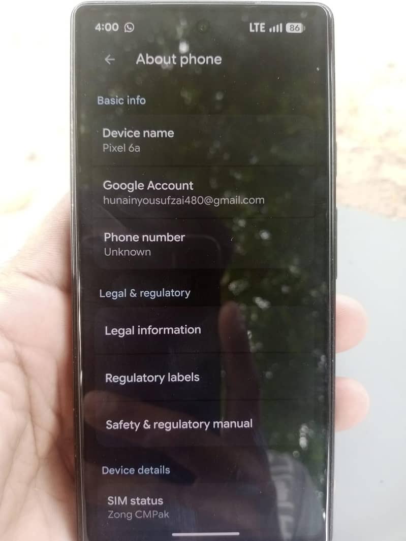 Google Pixel 6a 4
