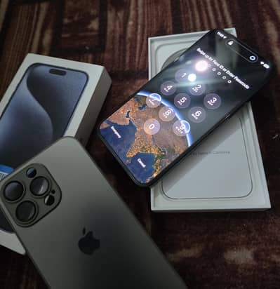 i phone 15 pro max Jv(sim locked) 256Gb
