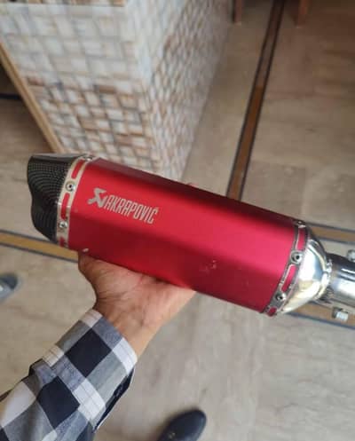 akrapovic exhaust for ybr CG 125 Honda