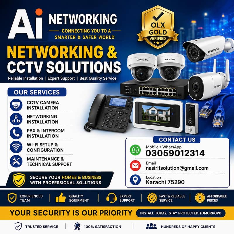 CCTV camera installation and Networking 0