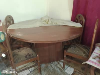 Sheesham wood chairs with table