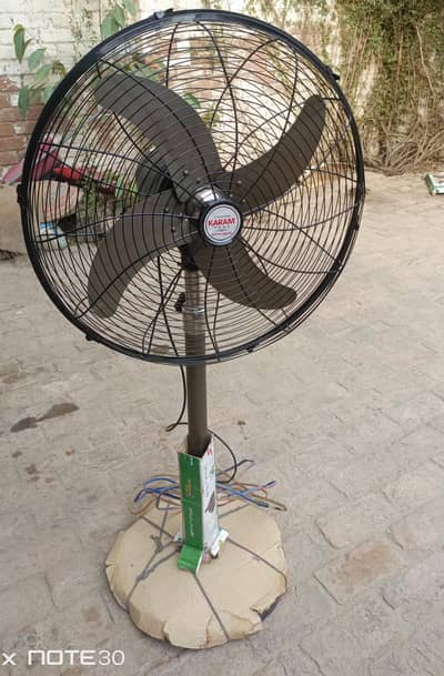 dc stand fan new less use