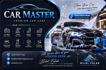 car wash and solar plates