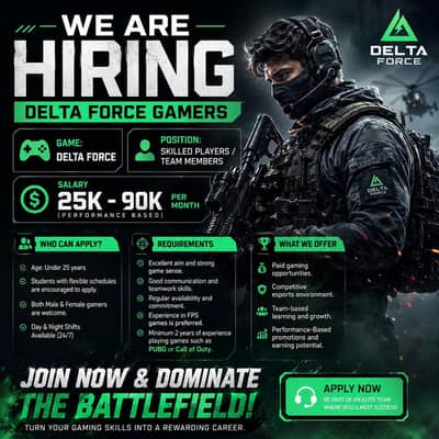 we are hiring gaming operator data force