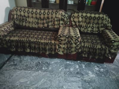 6 seater sofa recseen with cover for sale