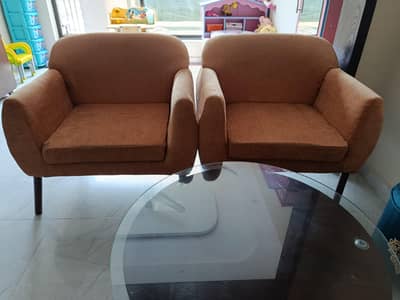 Title: Comfortable 2-Seater Sofa Set / Pair of Single Armchairs
