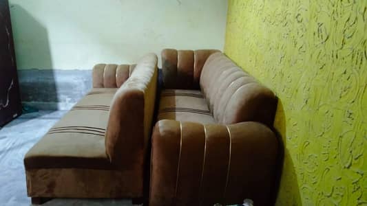 corner wood sofa