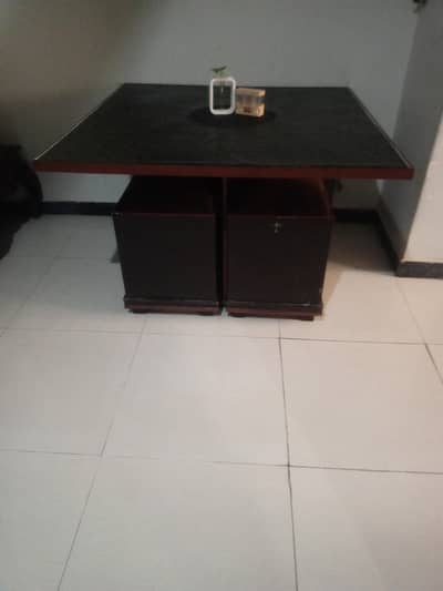 wooden dinning table with chairs