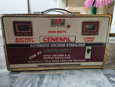 General Company Automatic Voltage Stabilizer 20,000 watts