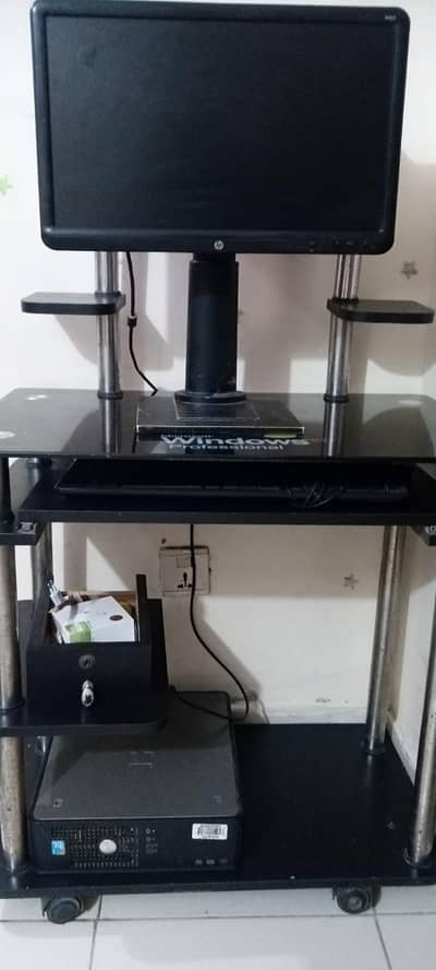 Desktop with Screen and Table