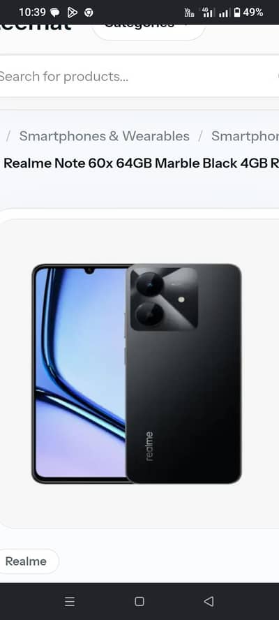 Realme Note 60x