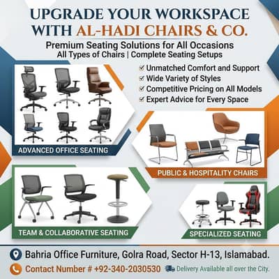 Office chairs/Office table/Draws/Tables/Racks/Sofas/Computer Tables