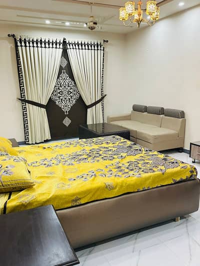 Furnished Room attach bath madinatown y block for rent 03018660465