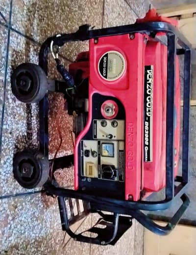 Denzo Gold DG-3900 Generator for Sale (Petrol + Gas Kit Installed)
