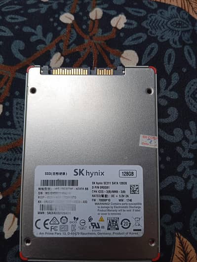 SK hynix 128GB SATA SSD | 100% Working | Laptop/Desktop SSD