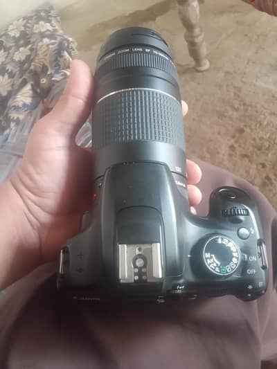 Canon 1200d with 75/300mm lens and youngnu 50mm lens 50mm lens auto no