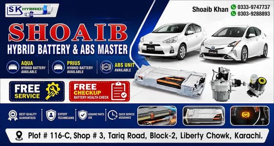 Aqua hybrid battery prius hybrid battery lithium battery abs unitmotar