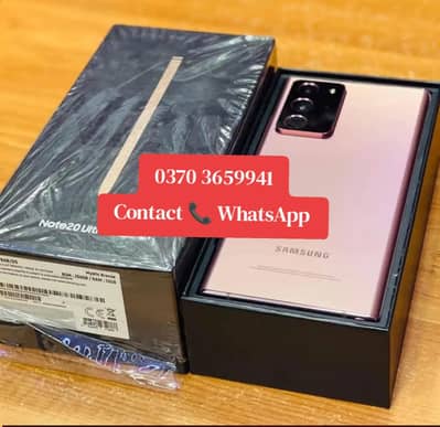 Samsung Mobile Note 20 Ultra pta approved 12/256gb Good Condition
