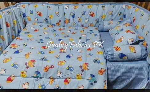 6 piece Cot Bedding Set (one brand new. other used)