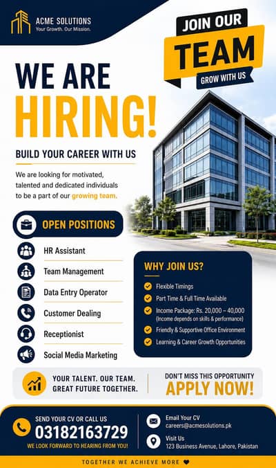 Join Our Team Make Your Future Better