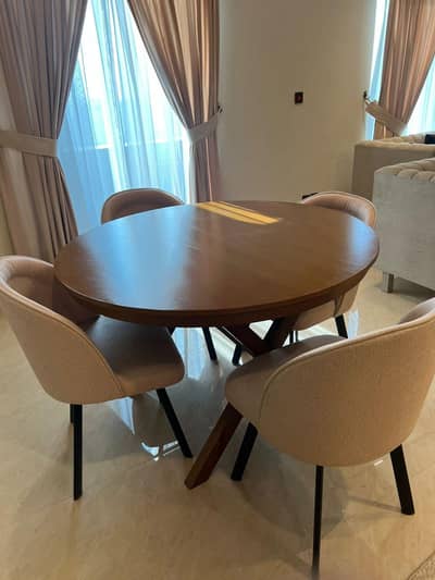 4 chairs Wooden dining table for sale