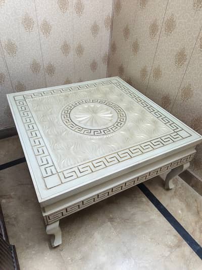 3 Pcs Wooden Center & Side Tables – Premium Design