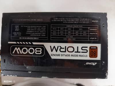 AONE Storm 800W 80PLUS Bronze power supply Gaming