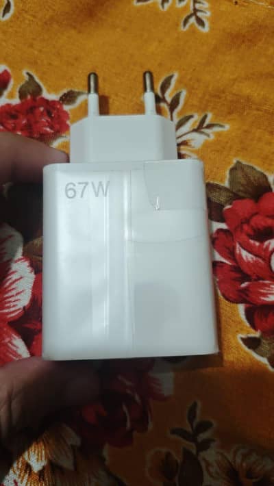 67w Turbo charger adapter with 6A Turbo fast charging cable Type C
